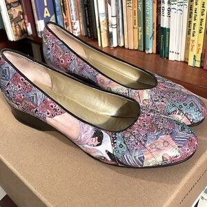 Icon Gustov Klimt Art Shoes Flats 7.5